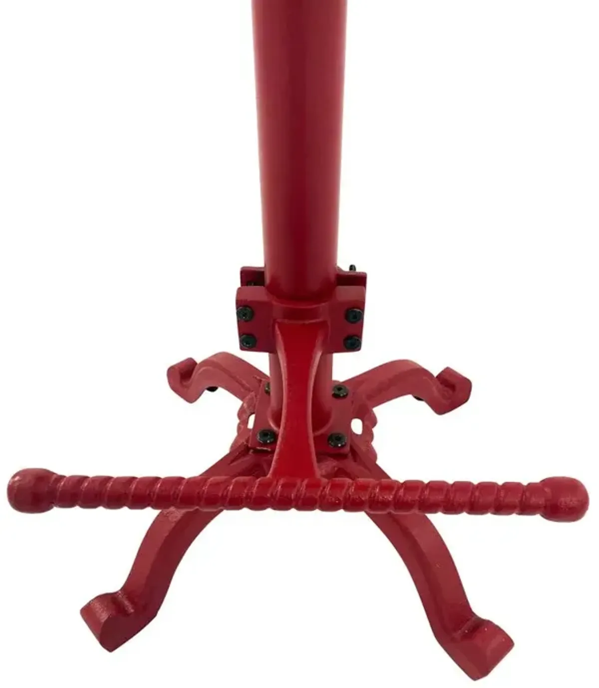 Carolina Living August Tractor Seat Barstool with Back - Red