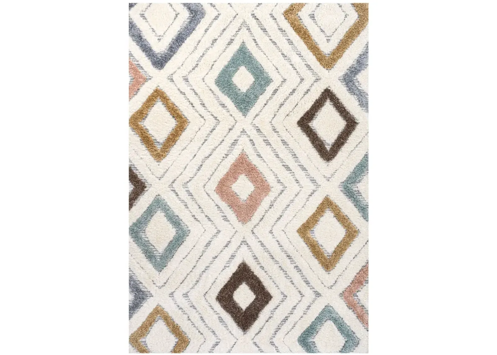 Amira Diamond Tribal High-Low Area Rug