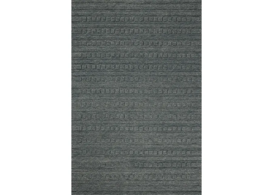 Bradley BRL-05 Teal / Teal 7''9" x 9''9" Rug by Chris Loves Julia