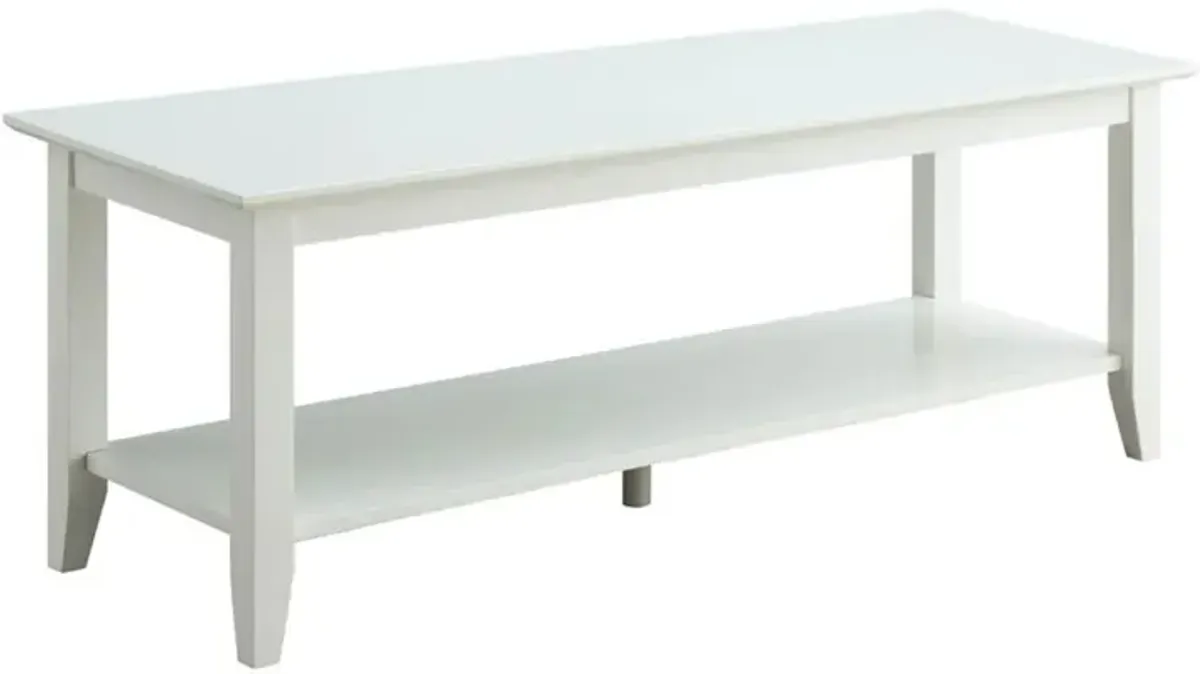 Convience Concept, Inc. American Heritage Coffee Table with Shelf