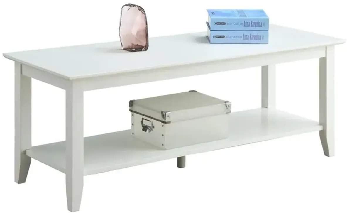 Convience Concept, Inc. American Heritage Coffee Table with Shelf