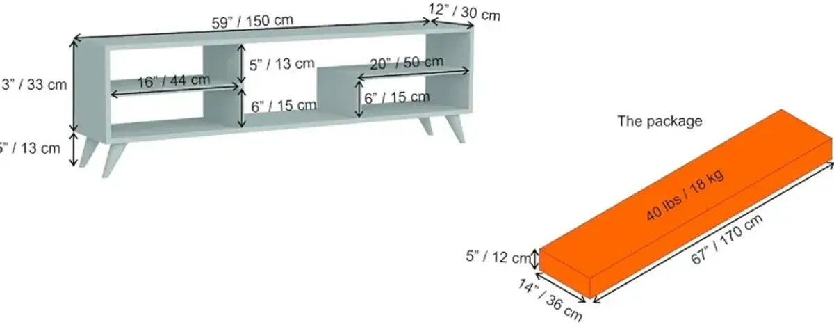 Decorotika Vamos 60 In. Tv Stand