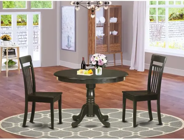 3 PC Kitchen Table set-small Table and 2 Kitchen Chairs.