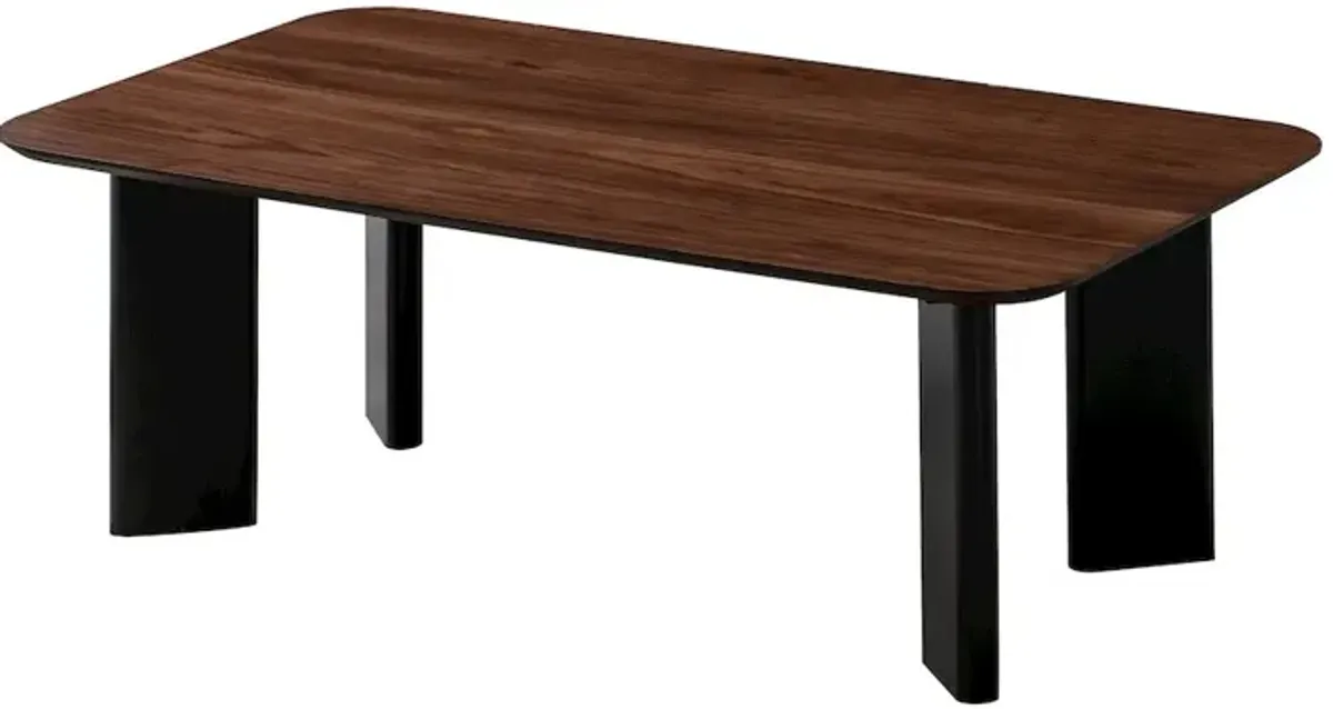 Omax Decor Joss Rectangular Shape Modern Wood Coffee Table in Walnut