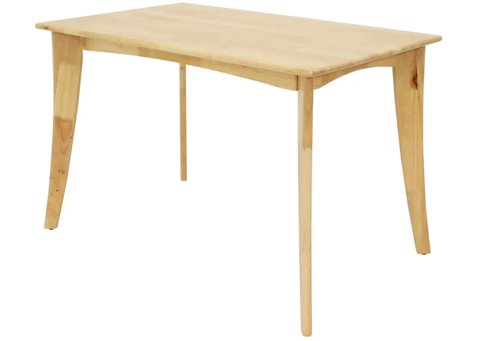 Sunnydaze James 4 ft Wooden Mid-Century Modern Dining Table - Natural