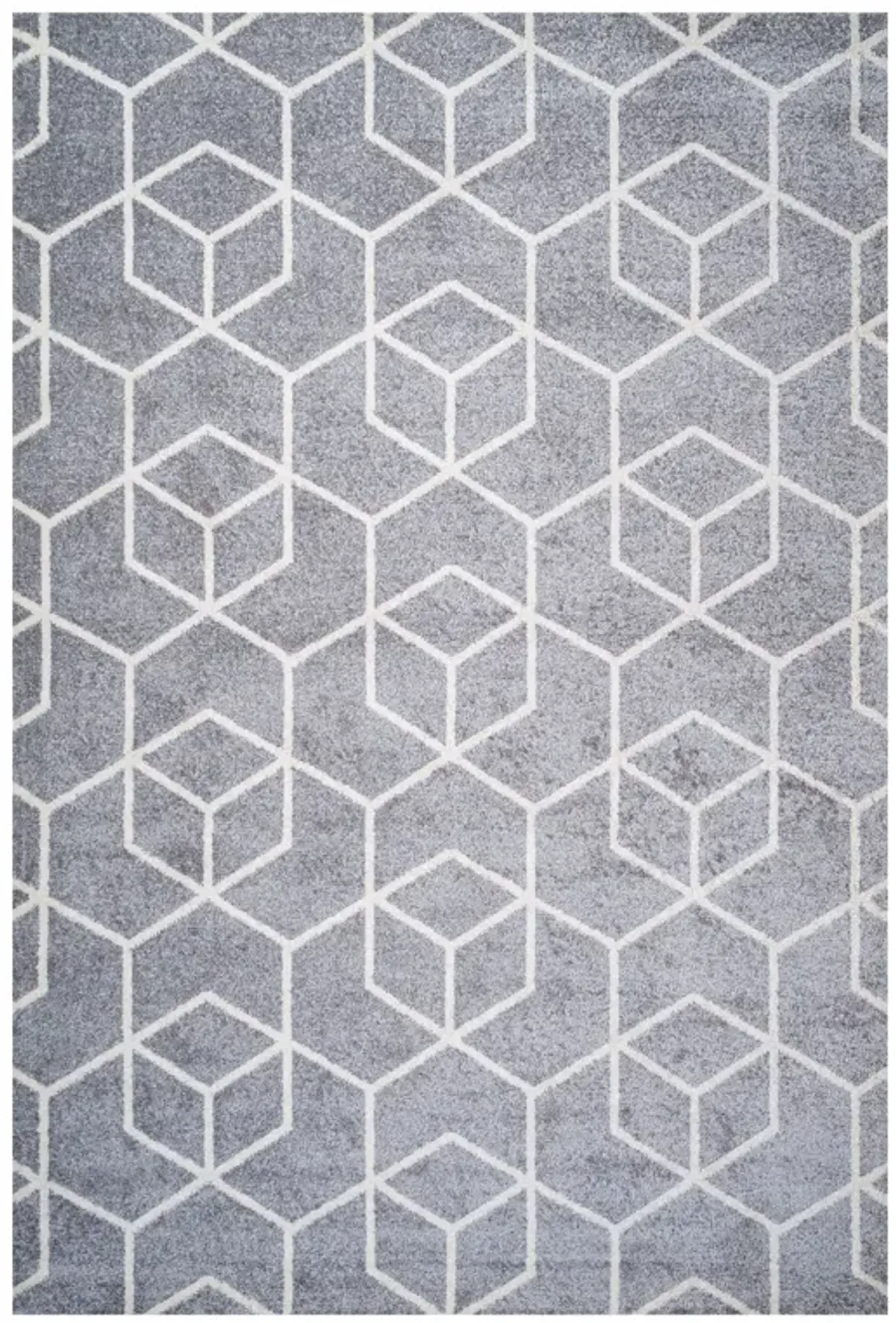 Tumbling Blocks Modern Geometric Area Rug