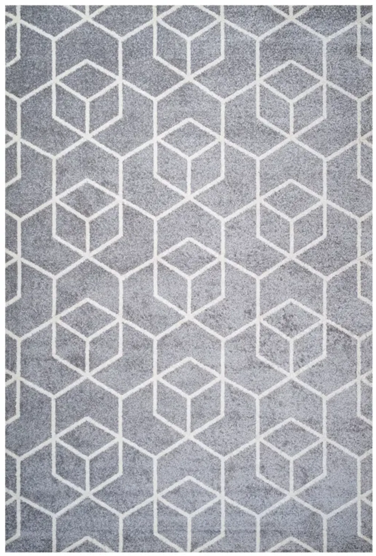 Tumbling Blocks Modern Geometric Area Rug