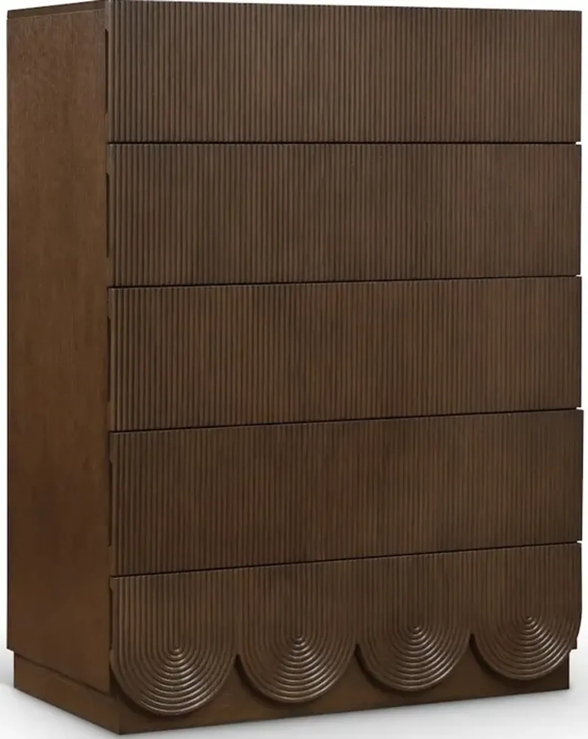 Meridian Furniture Scallop Brown Chest