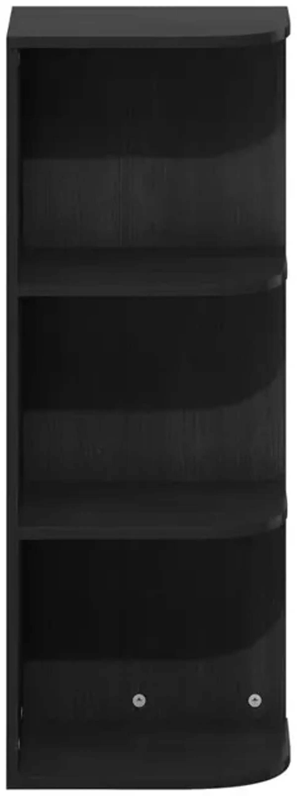 Furinno Pasir 3-Tier Corner Open Shelf Bookcase, Blackwood