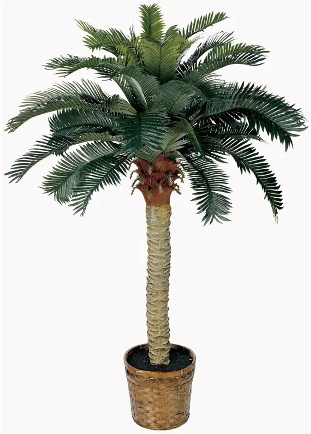 HomPlanti 4 Feet Sago Silk Palm Tree