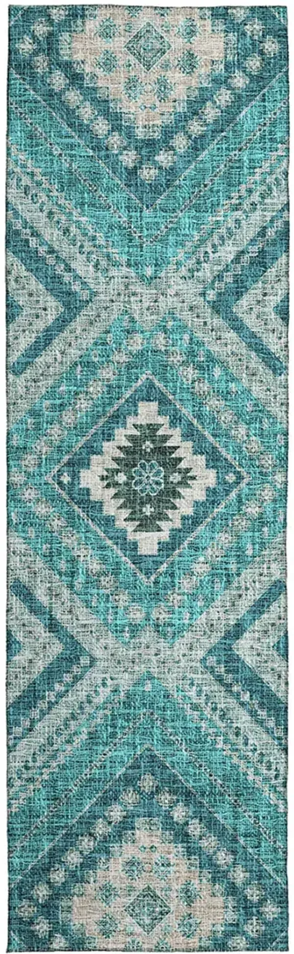 Portico PO5 Teal 2'3" x 7'6" Rug