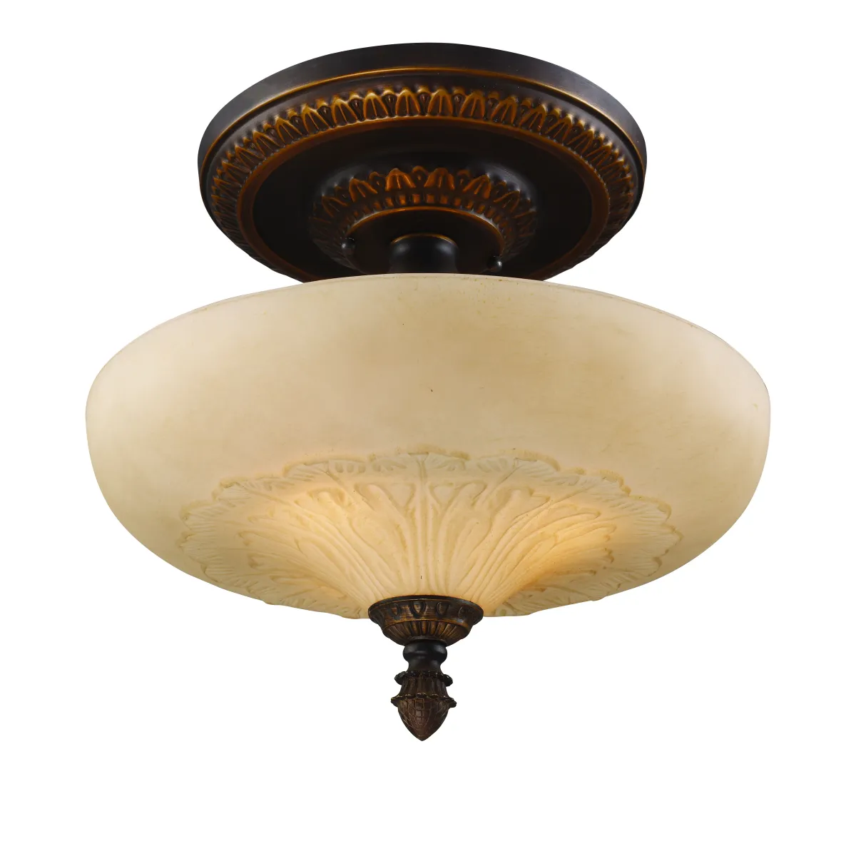 Restoration 15'' Wide 3-Light Semi Flush Mount