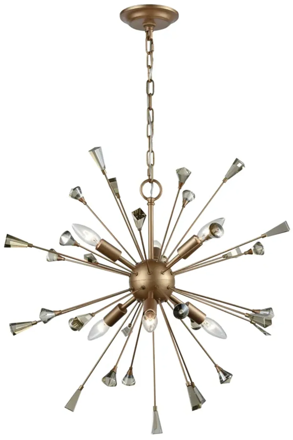 Sprigny 25'' Wide 6-Light Bronze Chandelier
