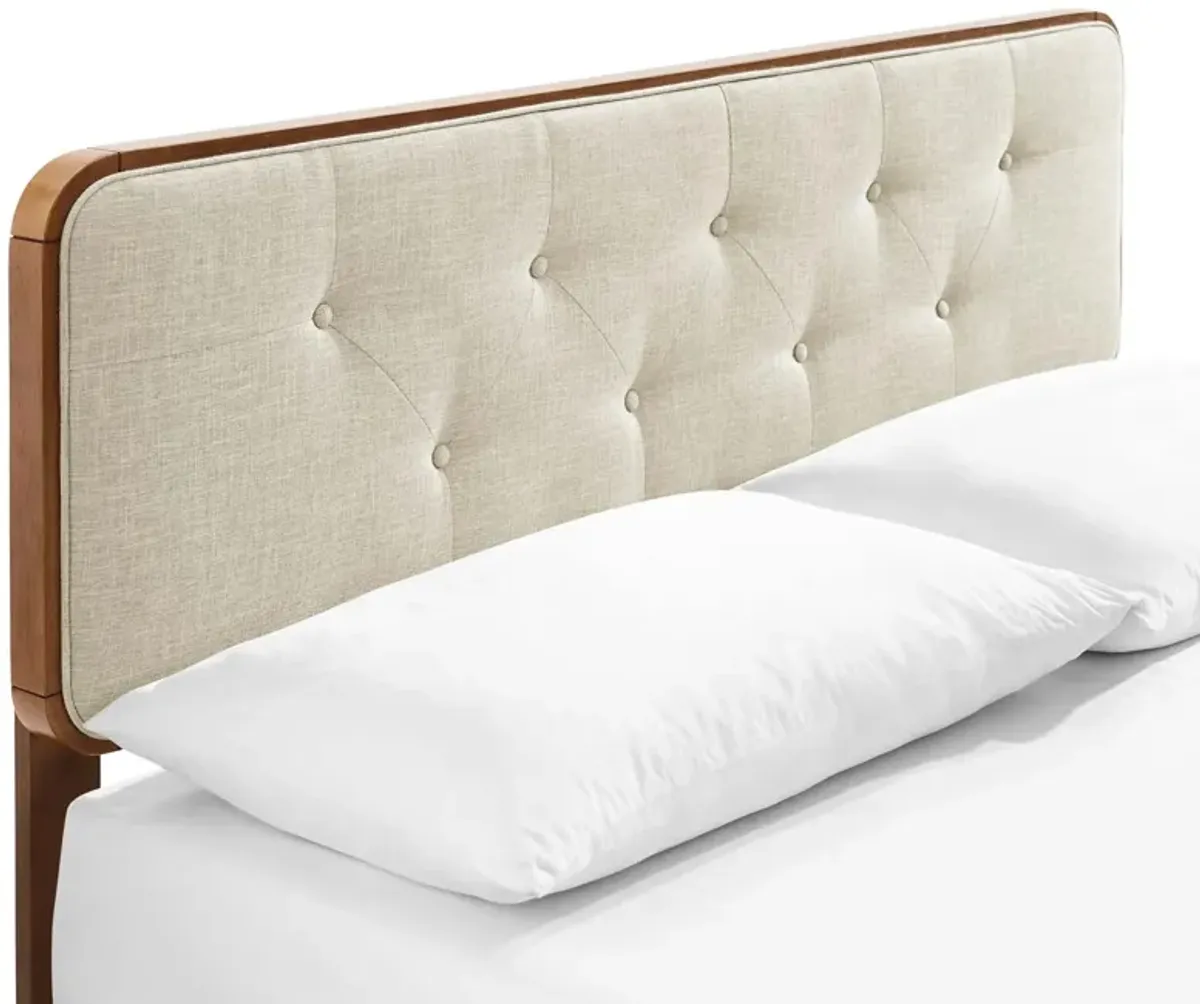 Modway - Bridgette King Wood Platform Bed with Splayed Legs