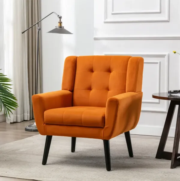 Streamdale Modern Velvet Accent Chair for Living or Bedroom
