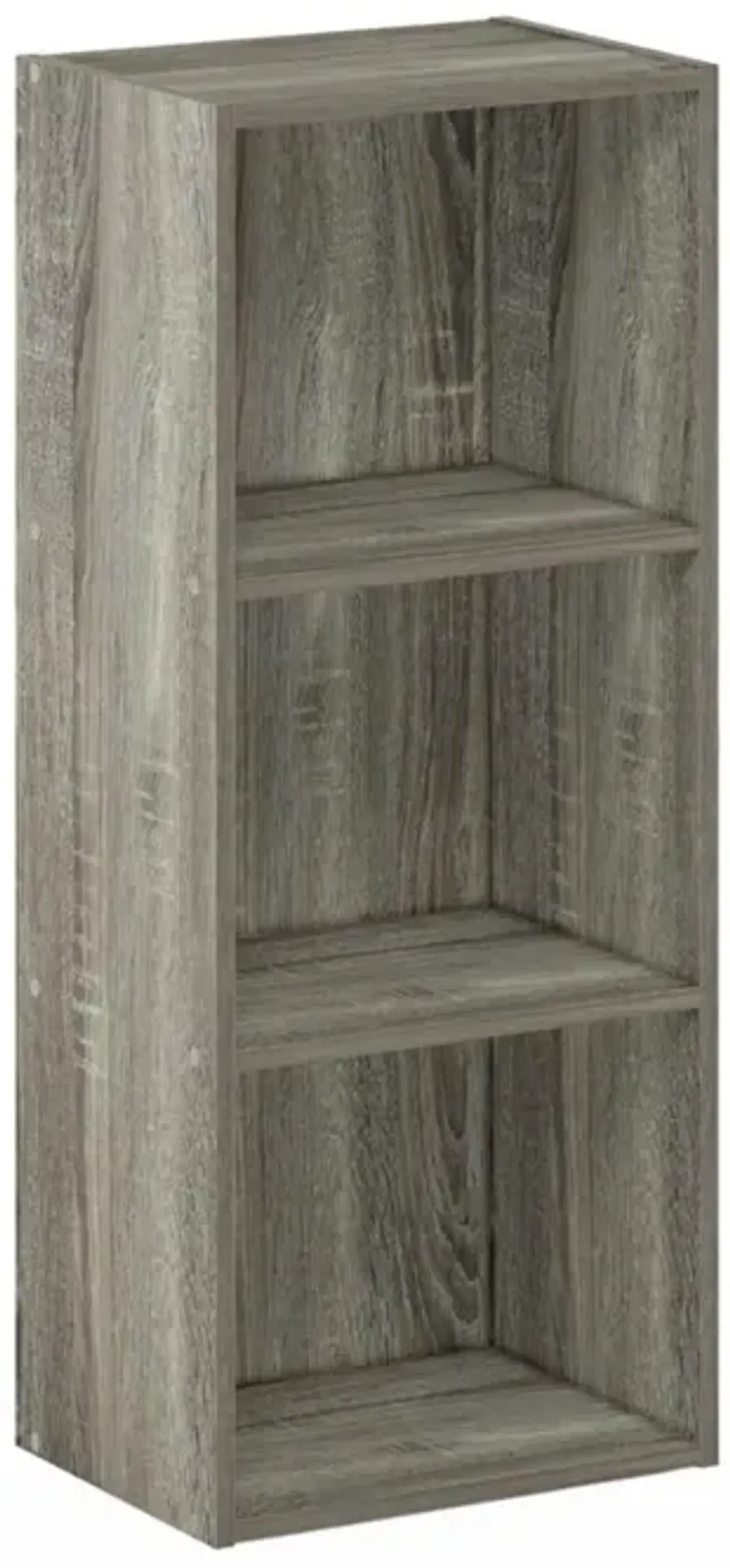 Furinno Luder Bookcase / Book / Storage , 3-Tier, Frenck Oak