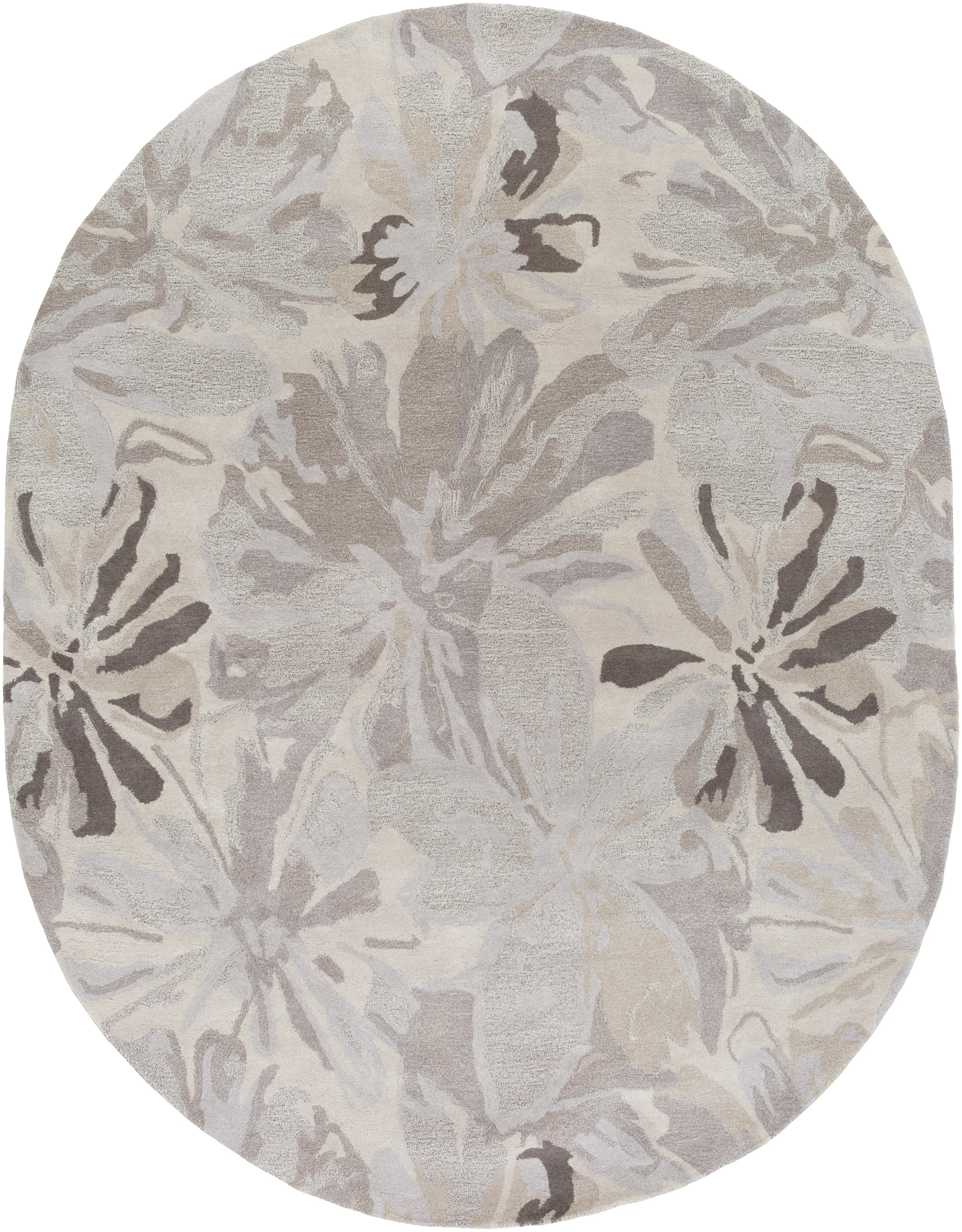 Athena ATH-5135 6' Round Gray Rug