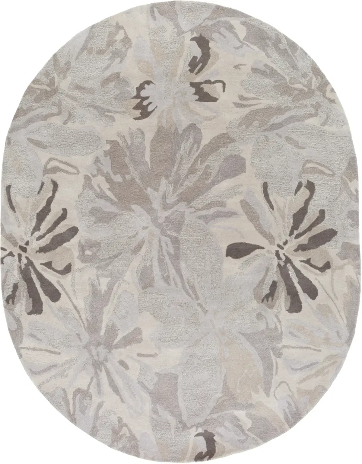 Athena ATH-5135 6' Round Gray Rug