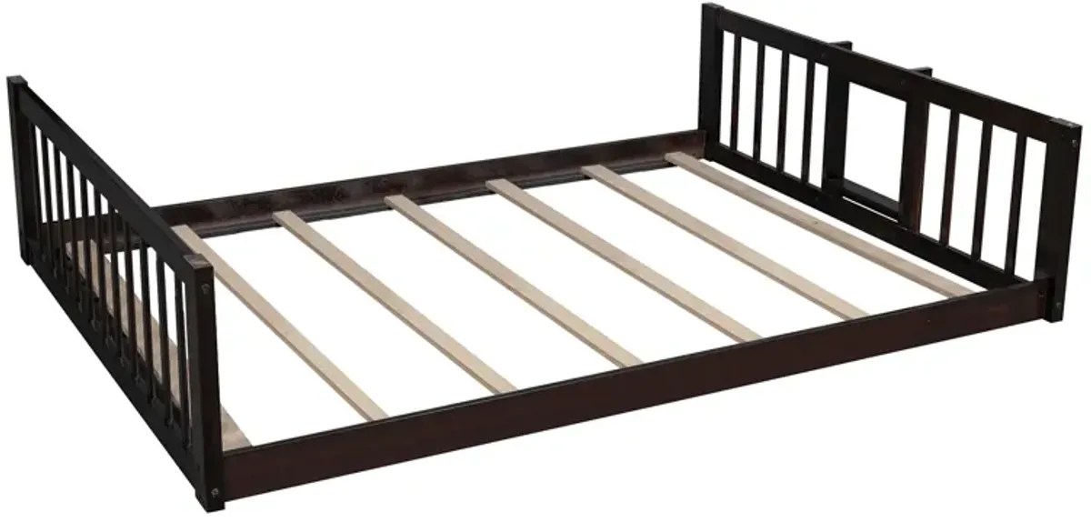 Merax Triple Bunk Bed with Guardrails