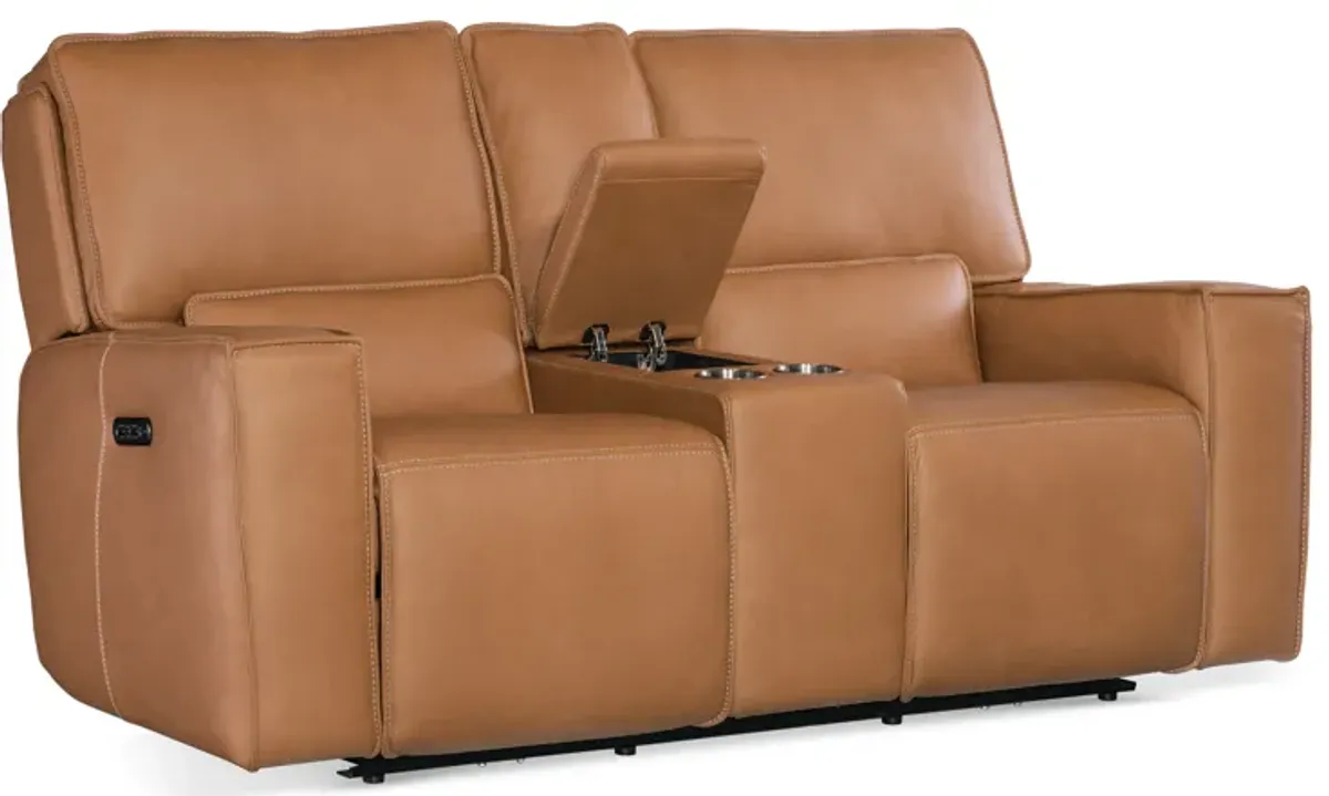 Miles Zero Gravity Power Console Loveseat with Power Headrest