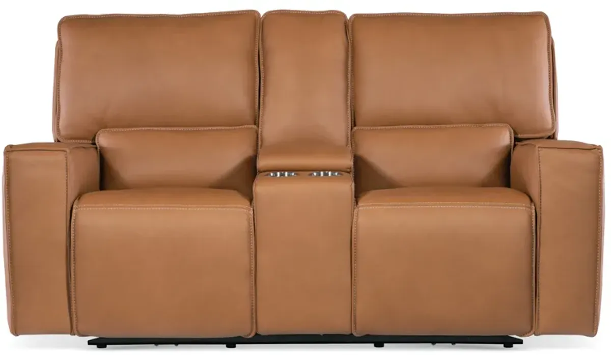 Miles Zero Gravity Power Console Loveseat with Power Headrest