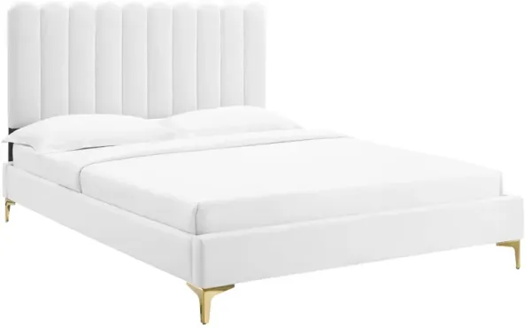 Modway - Reagan Queen Performance Velvet Platform Bed