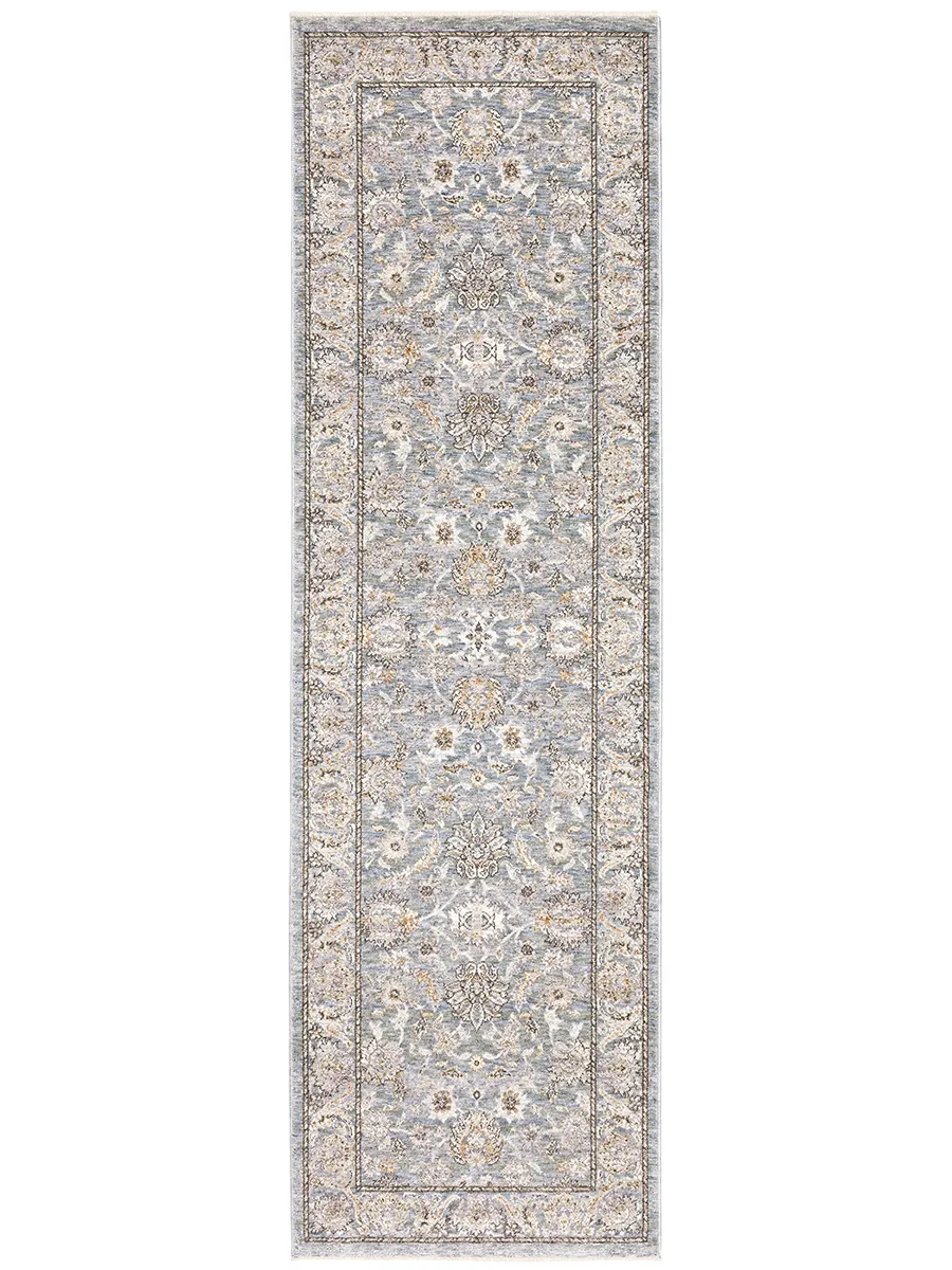 Maharaja 2'3" x 7'6" Blue Rug