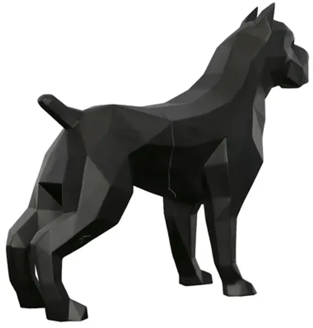 Pitbull Facet Sculpture