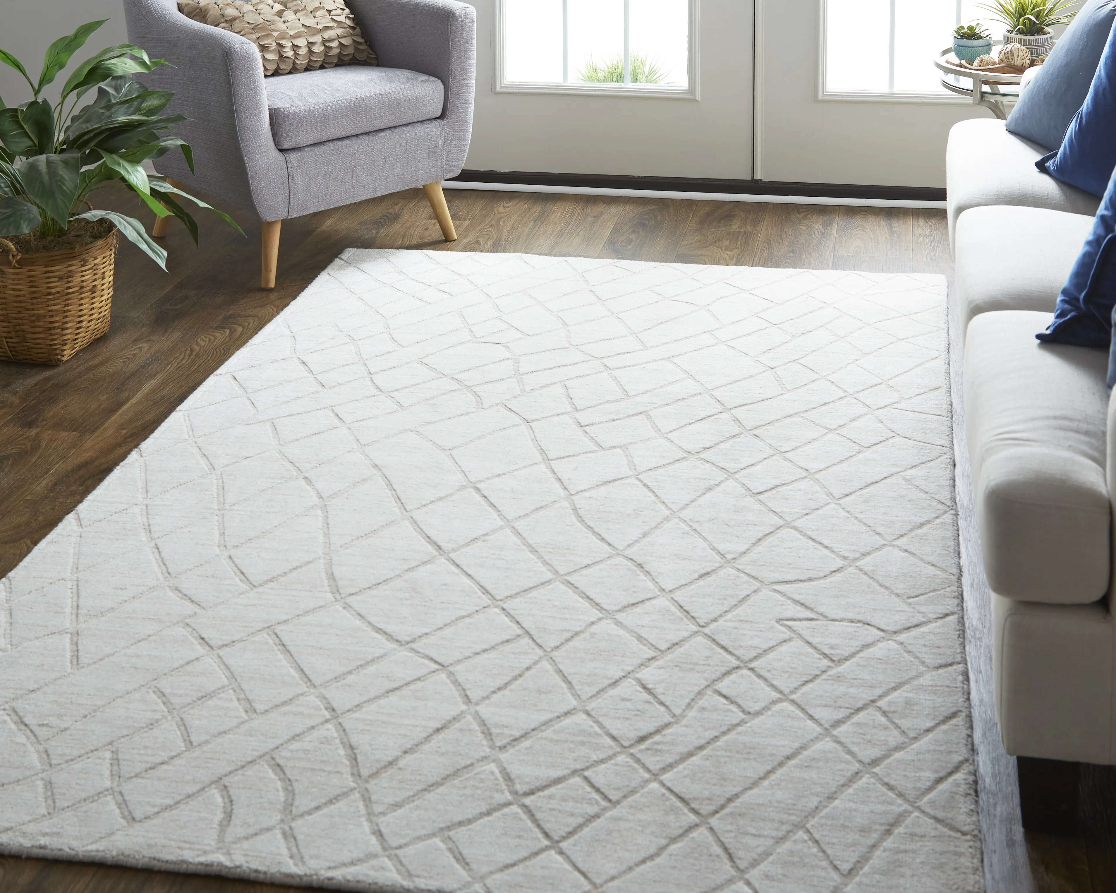 Redford 8846F Ivory/Gray 2' x 3' Rug