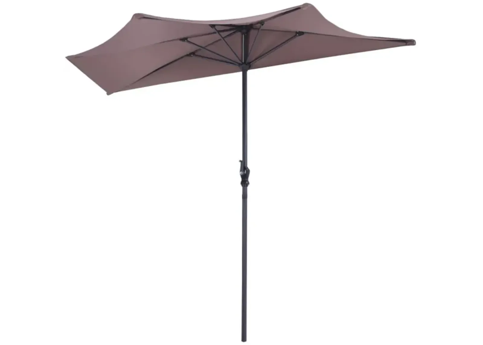 Hivvago 9 Feet Patio Bistro Half Round Umbrella without Weight Base