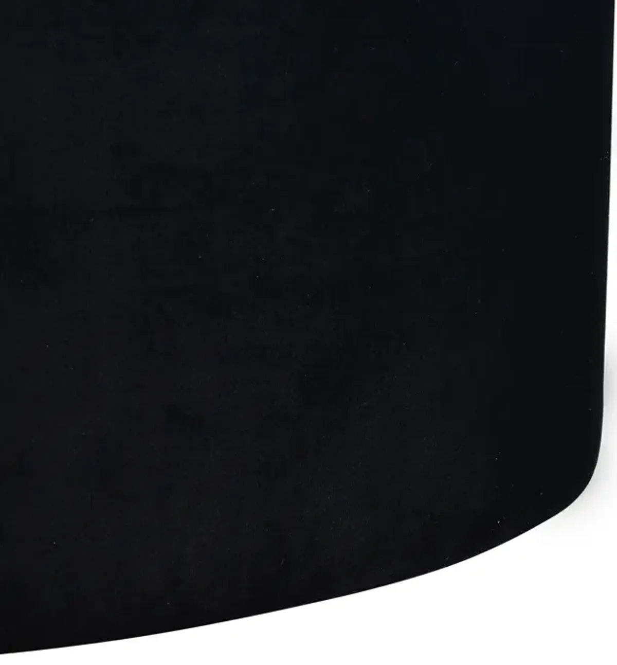 Linder Black Ottoman