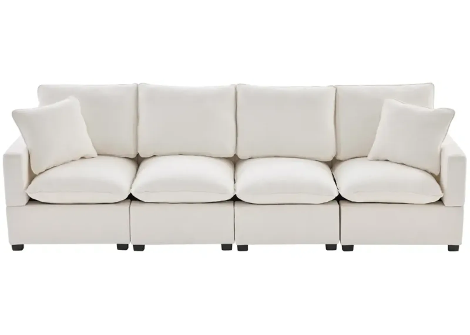 Merax 4-Seat Chenille Sectional Sofa Couch