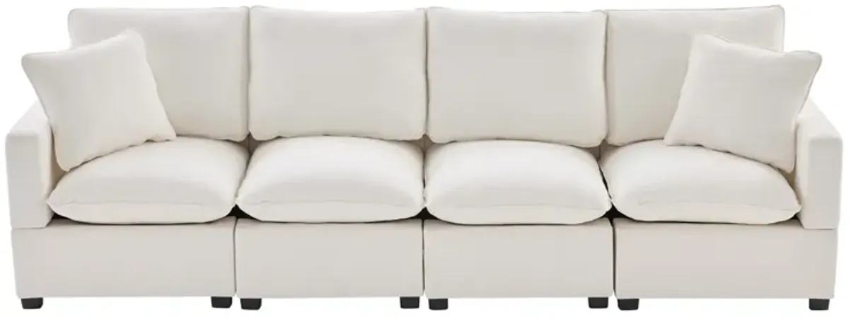 Merax 4-Seat Chenille Sectional Sofa Couch