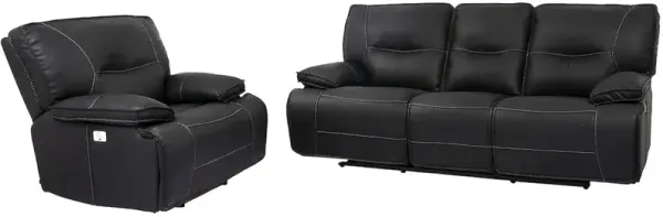 Parker Living Spartacus - Black Power Reclining Sofa and Recliner