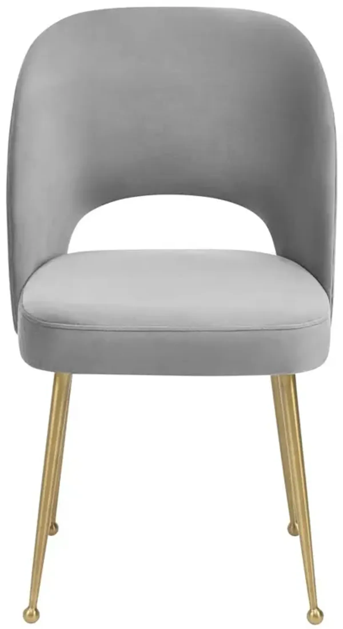 Belen Kox Chic Light Grey Velvet Chair, Belen Kox