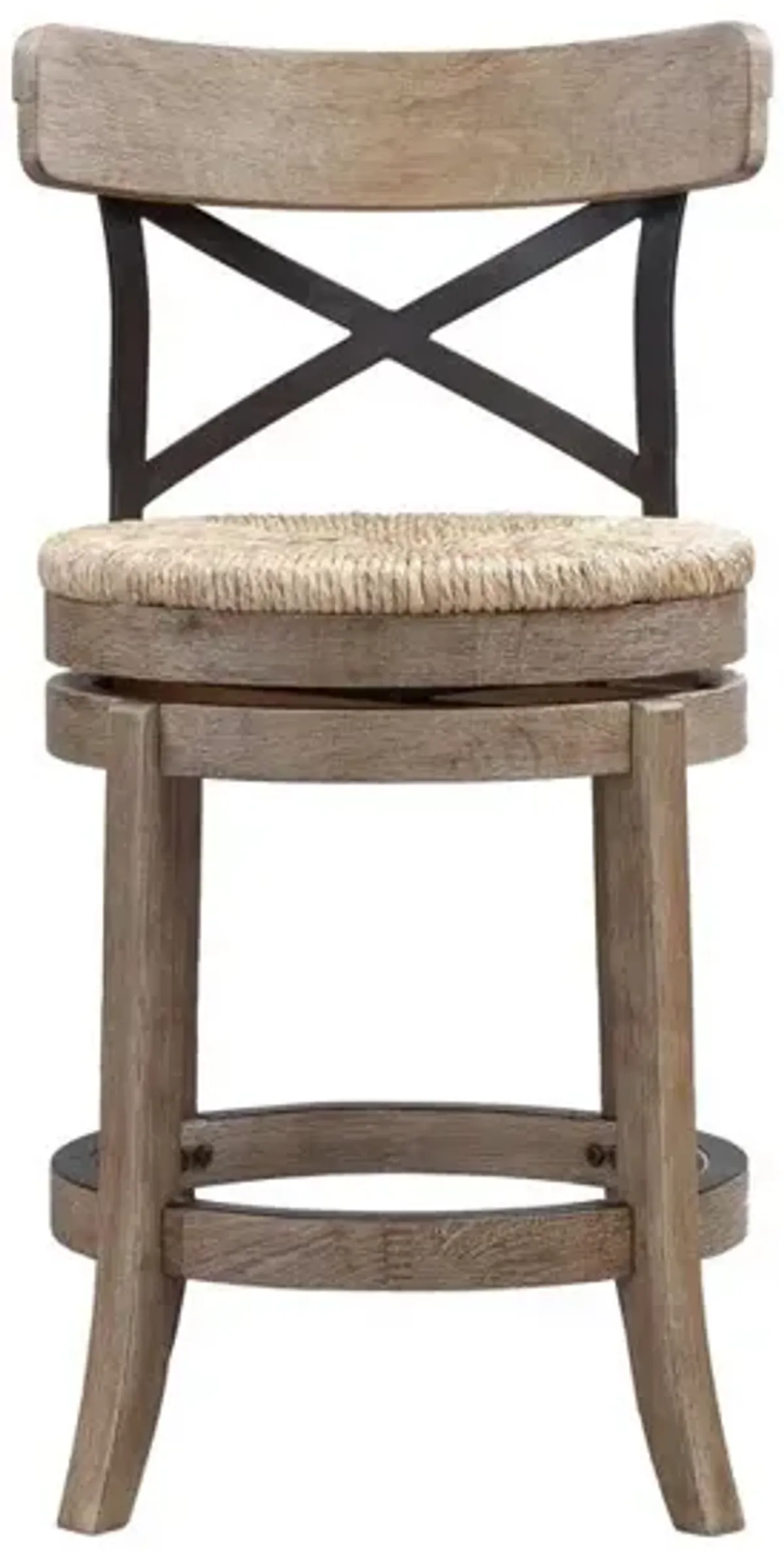 Boraam Myrtle Swivel Counter Stool - Wheat Wire-Brush