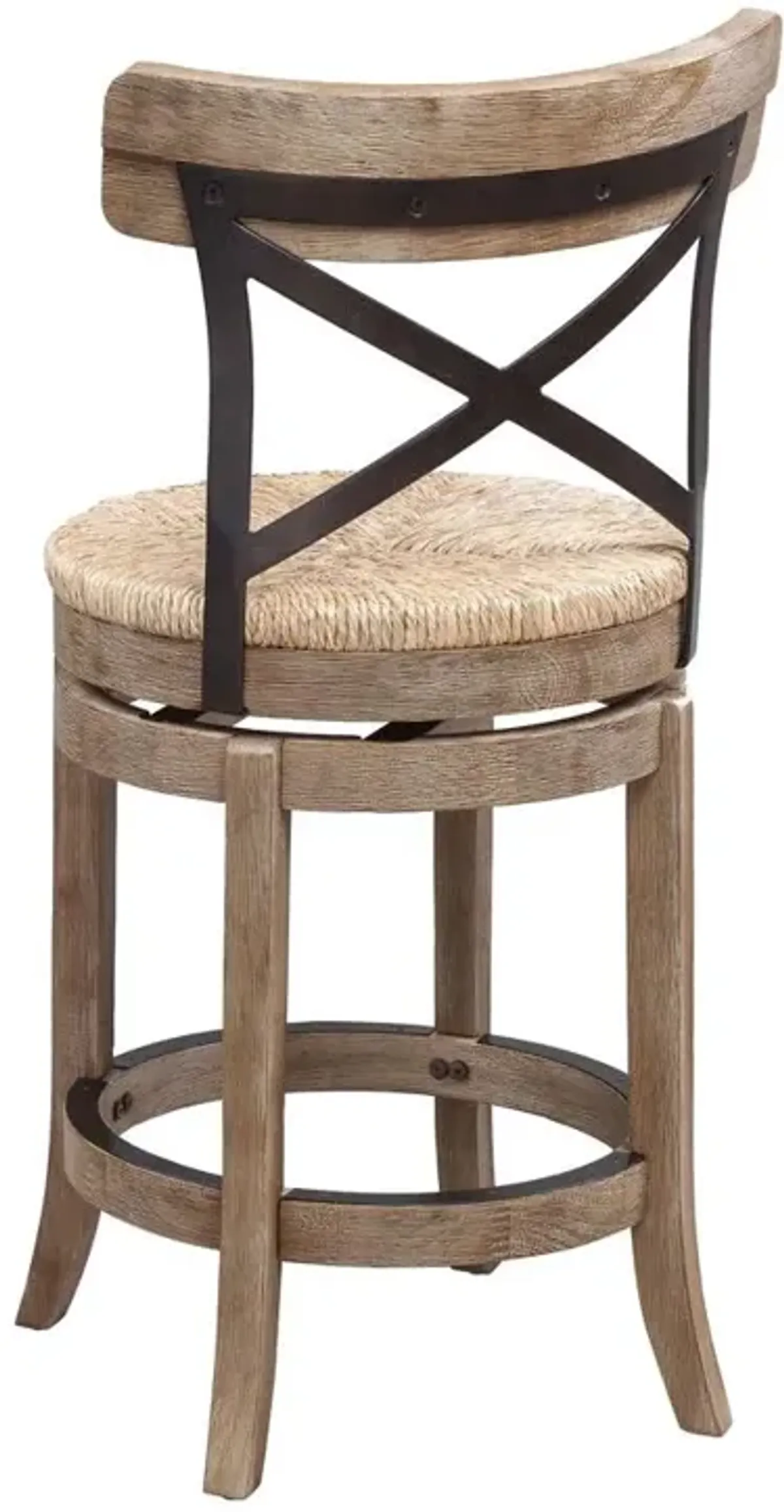 Boraam Myrtle Swivel Counter Stool - Wheat Wire-Brush