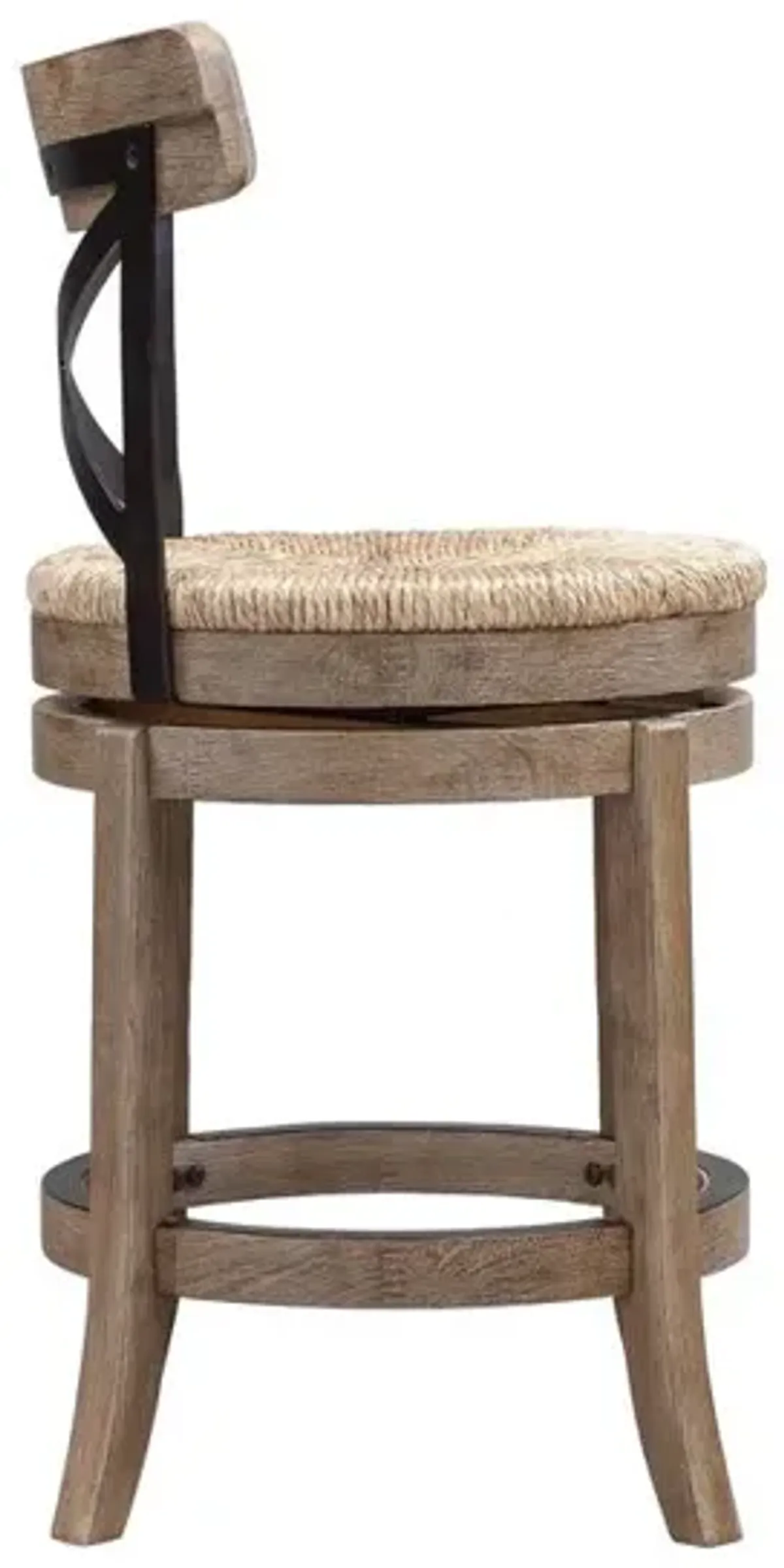 Boraam Myrtle Swivel Counter Stool - Wheat Wire-Brush