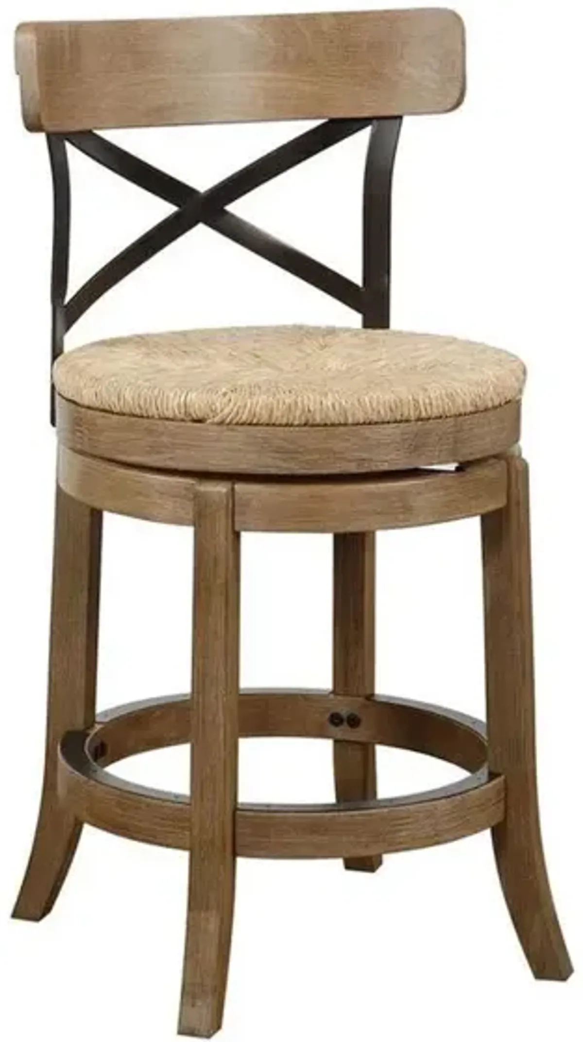 Boraam Myrtle Swivel Counter Stool - Wheat Wire-Brush