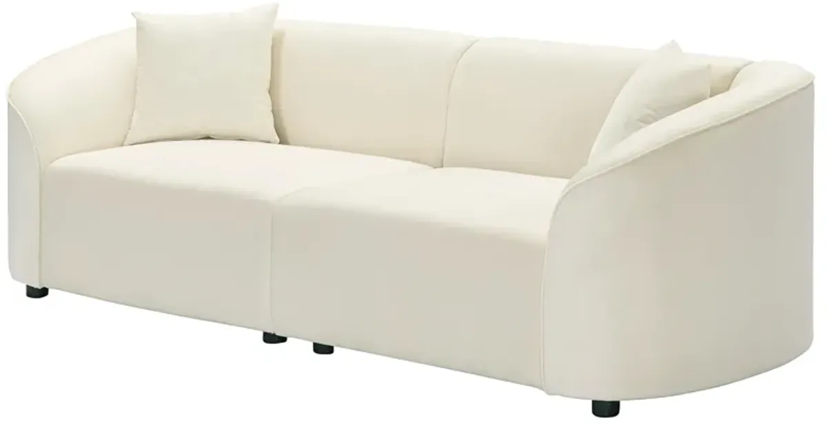 Merax Curved Contemporary Fabric Sofa Couch