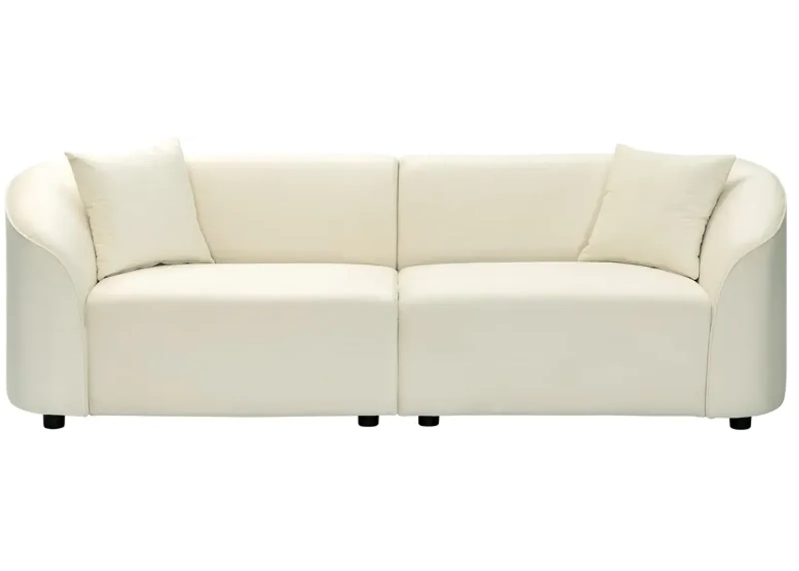 Merax Curved Contemporary Fabric Sofa Couch