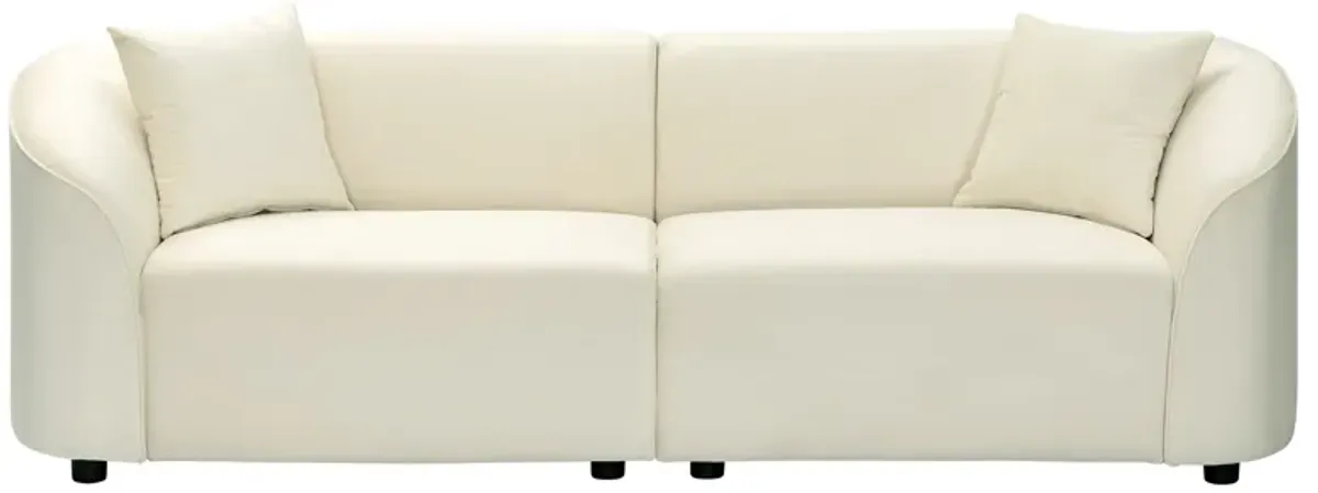 Merax Curved Contemporary Fabric Sofa Couch