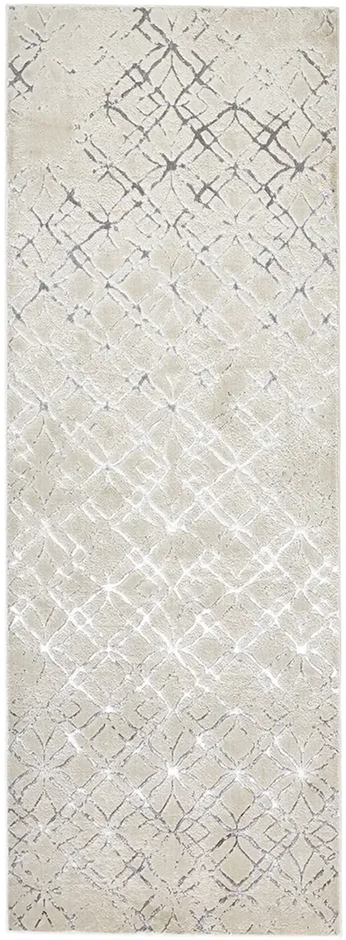 Micah 3047F Silver/Gray/White 2'10" x 7'10" Rug