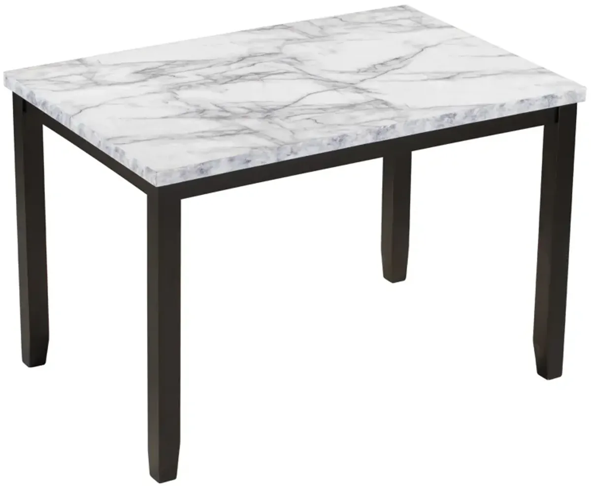 Merax Faux Marble 5-Piece Dining Set