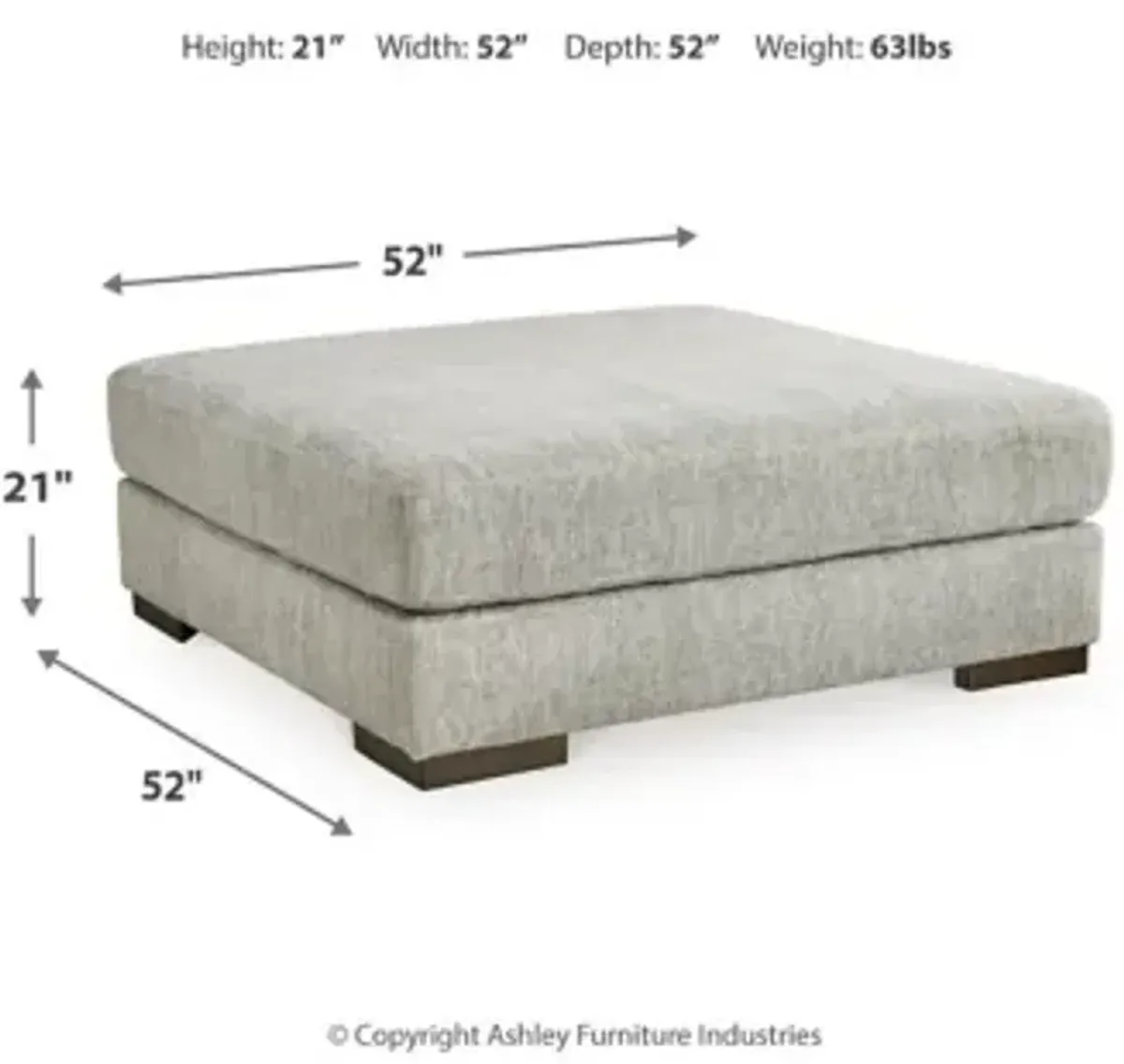 Regent Park Oversized Accent Ottoman