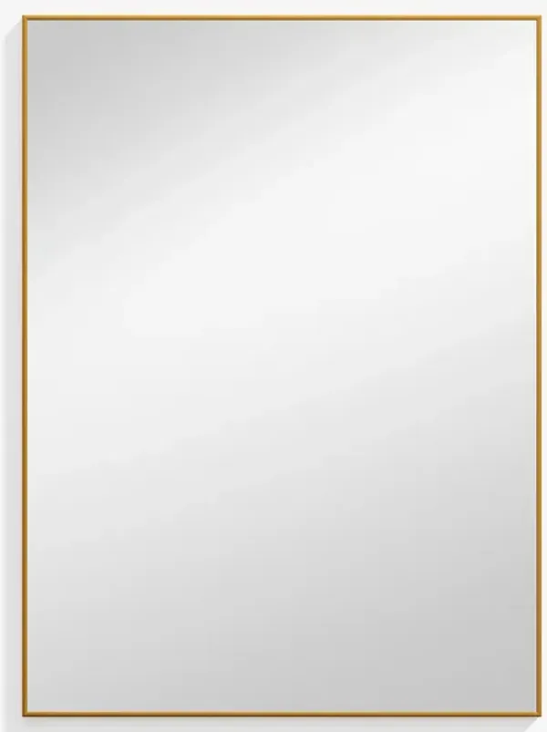 32*24 Rectangular Aluminum Alloy Gold Framed Wall Mirror (Set of 2)