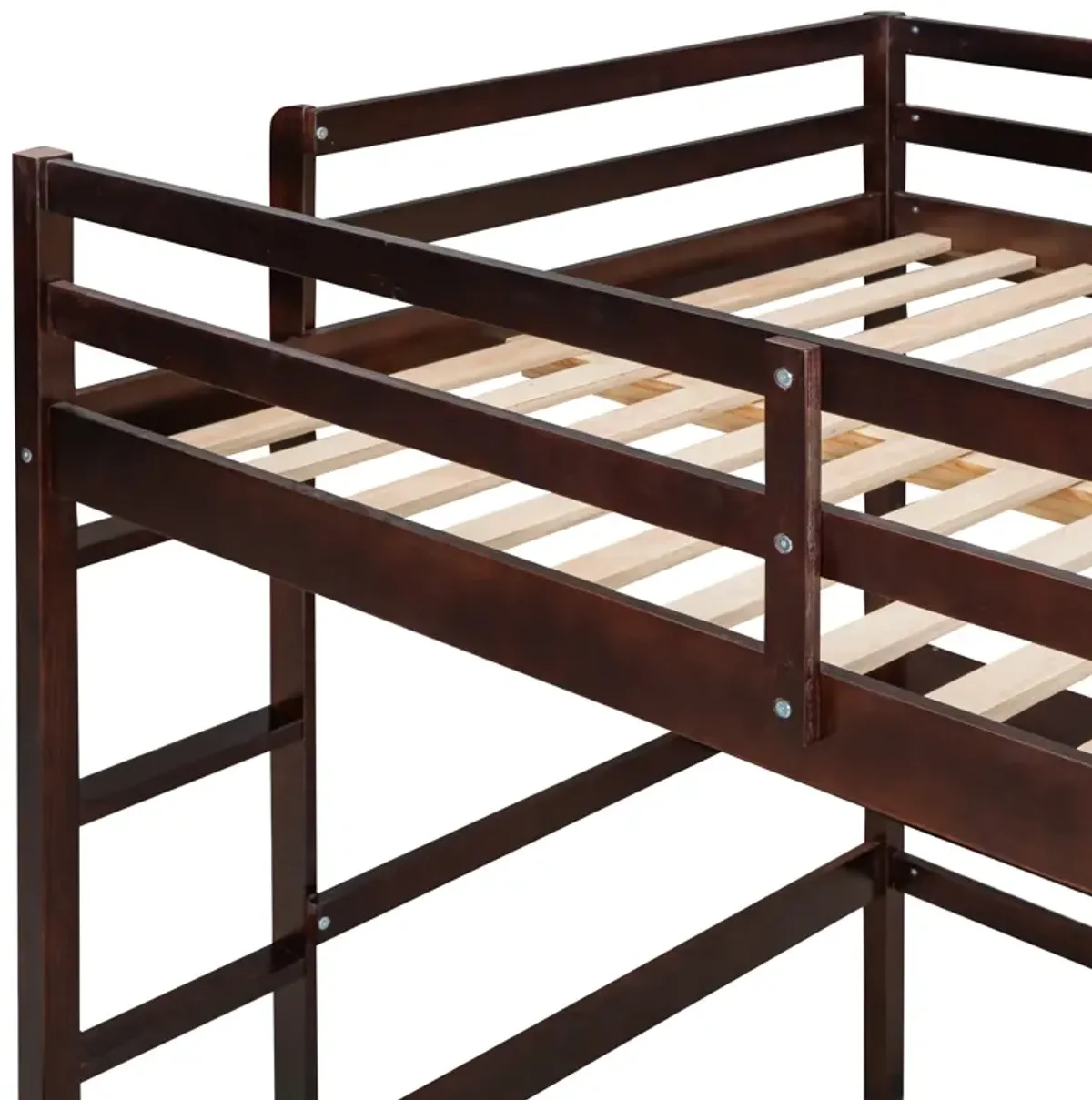 Merax Modern  Wooden Loft Bed with Desk