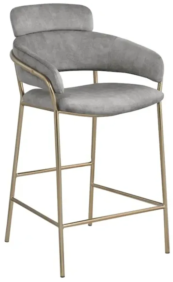 Meridian Furniture Yara Velvet Counter Stool