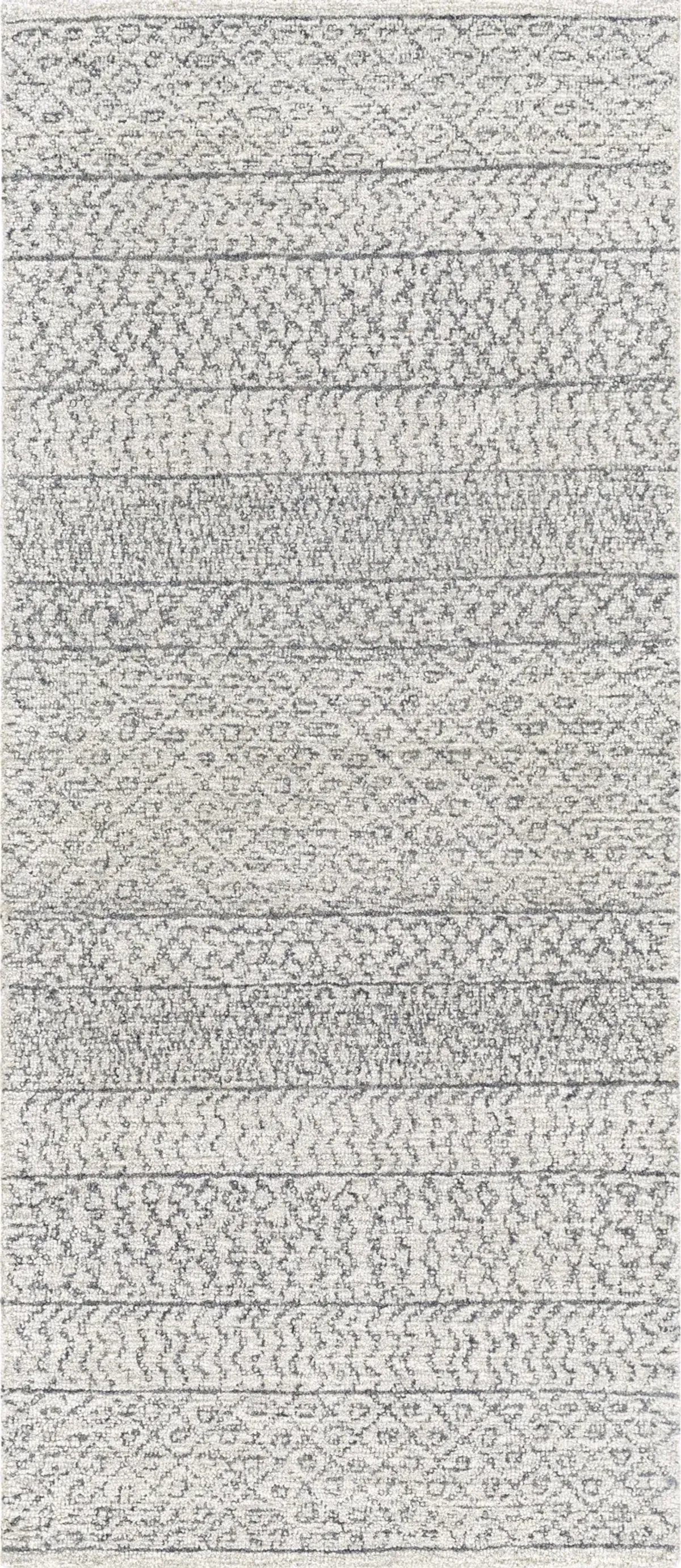 Maroc MAR-2301 3' x 12' Gray Rug