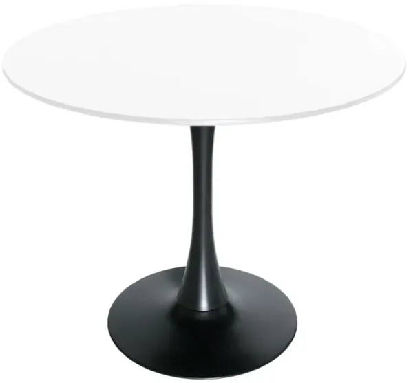 LeisureMod Round Dining Table with a 31 Wood Top